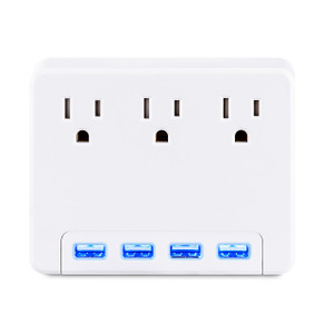 CyberPower 6050 Home Surge 6-OUT 4FT 4 Lighted 4.2A USB Ports 1-YR Warr - P3WU