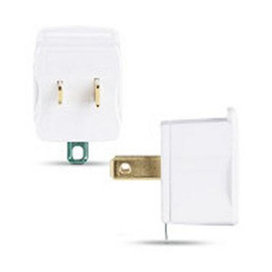 CyberPower 3-PRONG TO 2-PRONG Plug Adapter 2-PACK, Polarized Grounding Converter, 3-PRONG P