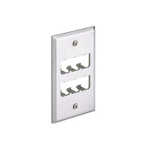 Panduit CFP6SY 6-Port Stainless Steel Faceplate