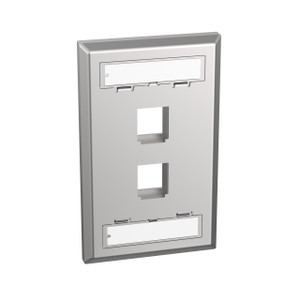 Panduit NKF2S Gang Stainless Steel Faceplt Upto 2