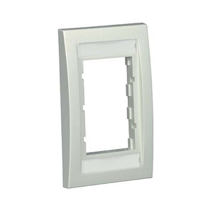 Panduit CBEIWY Single-Gang Faceplate Frame, Cream White