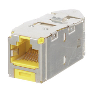 Panduit CJSLR6X88TGYLY CAT6A Jack Module