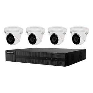 Hikvision EKI-K41T44 (4MP) Outdoor Turret IP Camera Kit, 4-Channel 4K NVR