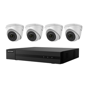 Hikvision EKI-Q41T24 EKI-Q41T24 Value Express 4 x 2 MP Turret IP Camera Kit with 4-Channel NVR