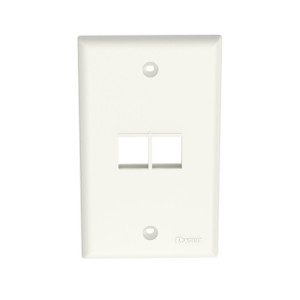 Panduit NK2FNIW NetKey Gang Flush Mount Faceplate Intl WHT