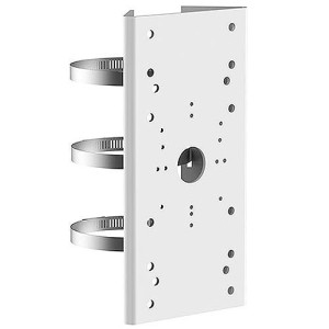 Hikvision PM pole mount adapter white bracket for security cameras