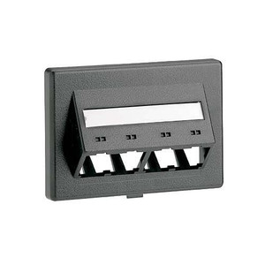 Panduit CFFPEBSL4BL Furniture Faceplate