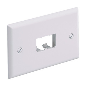 Panduit Classic Faceplate TWO Mini COM OFF WHT