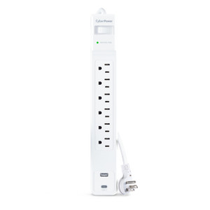 CyberPower 1500J 4' Cord Usb-a&c White - CSP604UCW