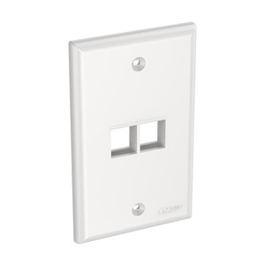 Panduit NK2FNWH Single-Gang Faceplate