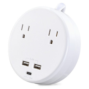 Cyberpower P205UC Surge, 5FT Cord, 5-15P, White - NEMA 5-15P Input - 2 NEMA 5-15