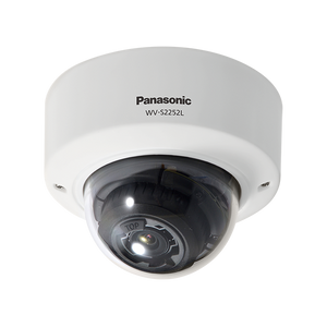 Panasonic WV-S2252L 5MP Vandal-Resistant Smart-Coded Indoor Dome 3.1x Optical Zoom IR IP Camera