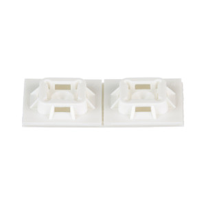 Panduit ADH Backed TIE Mount 1INX1IN WHT PK100