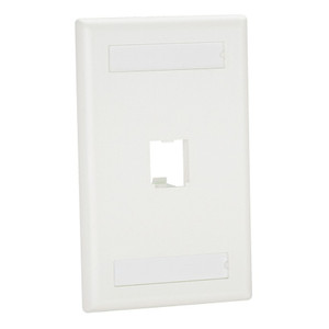 Panduit Mini COM 1PT SGL Classic Faceplae T IW