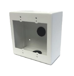 Hanwha TA-13 on-wall back box mount for security cameras, white installation bracket