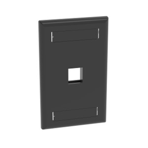 Panduit NK1FBL Single Gang Flush Mount Faceplate