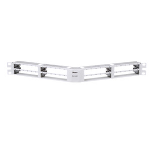 Panduit QN Patch Panel Angled 48PT 1 RU W EA