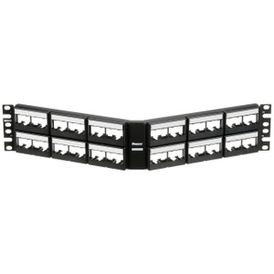 Panduit CPPLA48WBLY 48PT Angled Patch Panel W/ LBL