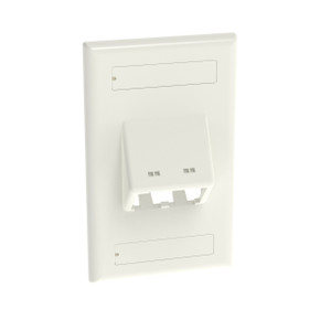 Panduit CFPSL2WHY 2-Port Faceplate