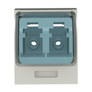 Panduit LC Sr/sr Duplex (aq) Non-keyed Adapter