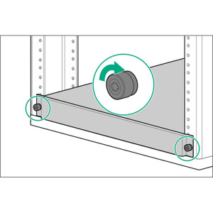 HPE HP 1U Short Friction Rail KIT - 775612-B21