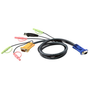 Aten - 2L5203U - KVM Cable - HDB-15,USB Type A Left Connector - Male Left Gende