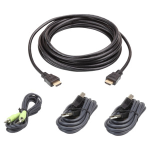 ATEN USB VGA TO Dvi-a KVM Cable W/audio