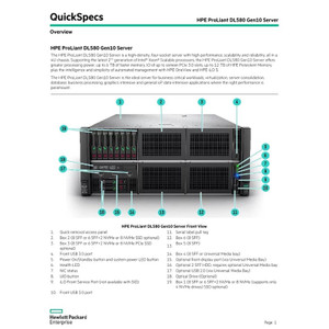HPE DL5X0 GEN10 CLX Upper CPU Mezz KIT - P07991-B21