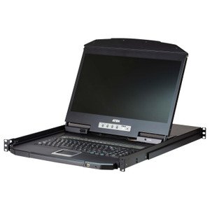 ATEN 19IN Wide Screen 8-PORT LCD KVM Switches; 1366 X 768 @ 60 HZ; 5 MS; 0.3 MM X 0.3