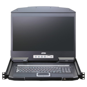 ATEN 19IN Wide Screen 16-PORT LCD KVM Switches; 1366 X 768 @ 60 HZ; 5 MS; 0.3 MM X 0.