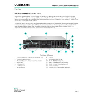 HPE DL300 G10+ 2U 8SFF X4TM Midplane KIT - P39769-B21