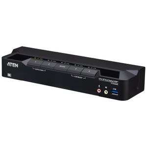 ATEN 4-PORT USB3.0 8K Dual-view Displayport Kvmp Switch