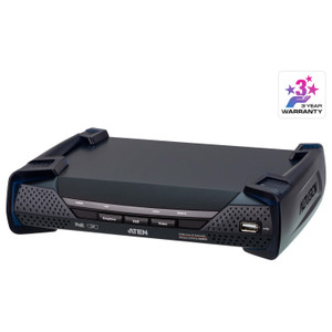 ATEN 4K Displayport Single View KVM Over IP Receiver W/audio/serial/sfp Fiber/poe