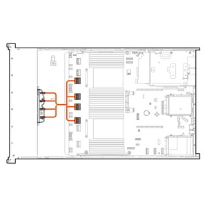 HPE DL380 GEN11 8SFF CPU1/2 NVME CBL KIT - P48825-B21