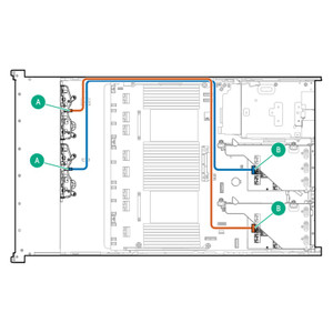 HPE DL380 GEN11 8SFF OROC1/2 X2 CBL KIT - P48829-B21