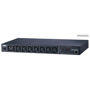 ATEN 1U, 20A 200-240V 16A MAX, 7X C13, 1X C19, PDU Metering & Switching