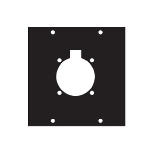 Middle Atlantic 4SC1 - UCP Module Withoutne Circular Flange Punchouts - Aluminum Construction WI