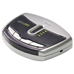 ATEN US421A Allows 4 Computers TO Share THE Same USB Peripherals Under THE Foundation