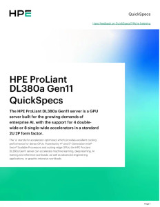 HPE DL380A G11 NS204I-U Rear Enable KIT - P55710-B21