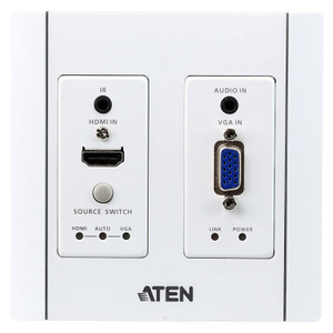 ATEN Hdmiand Vga/audio Hdbaset Transmitter Wall Plate Type With POH