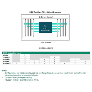 HPE DL110 GEN11 Rail Compatible EAR KIT - P58197-B21