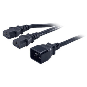 APC by Schneider Electric AP9888 - Power Cord Splitter, C20 TO (2)C13, 0.5M