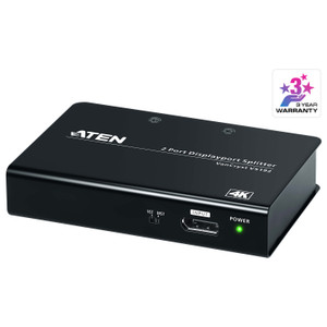 ATEN 2-PORT 4K Displayport Splitter With Mst/sst