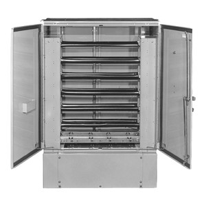 Vertiv ES Door Split FAN 91 X 24 in Black - 9103E-SF24-B