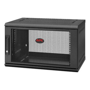 APC by Schneider Electric AR106SH4 - APC Netshelter 6U Wallmount Rack Enclosure Cabinet Single Hinged Swit