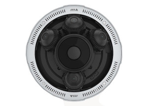 Axis P3738-PLE 4K panoramic surveillance camera dome design detail view