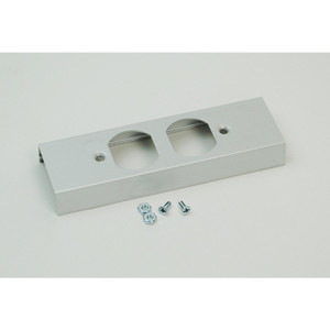Middle Atlantic Alum Duplex Recept Plate - 828R-TCAL