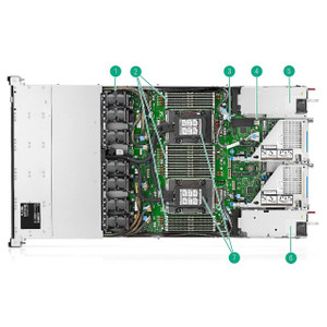HPE DL3XX G12 1U 2SFF X4 TM Stck BP KIT - P72223-B21