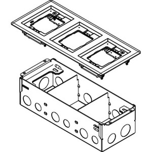 Middle Atlantic 880W BOX W/3 Gang Alum FL - 880W3838TCAL