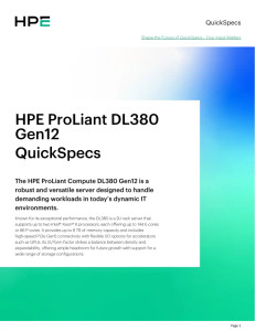 HPE DL3XX G12 2SFF SBS U.3 HDD Cage KIT - P74744-B21